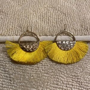 Beautiful yellow & gold earrings